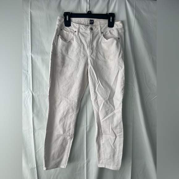 Gap Women's White Jeans true skinny - Picture 1 of 2